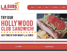 Tablet Screenshot of lasubs.com